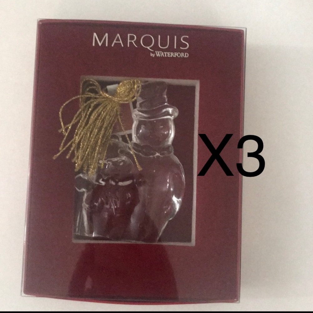Bundle Marquis by Waterford Christmas ornament 3 packs